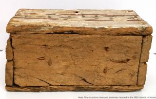Antique Or Late Period Antiquity Egyptian Hieroglyphics Ushabti Wood Box Casket 8