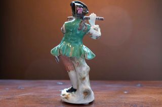 Meissen Porcelain Figure of Flute Player from Galant Orchestra 2