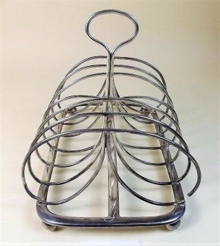 RARE GEORGIAN Matthew Boulton SOLID SILVER RECTANGLE 7 BAR TOAST RACK 1793 2