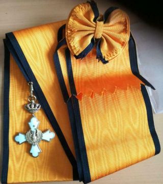 Greece Order of Phoenix,  CROSS for 1st class with Scarf 5