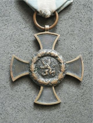 Kingdom of Bavaria,  Army Commemorative Cross 1866 with ribbon 4