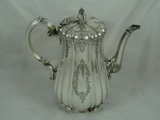 Stunning,  Victorian Solid Silver Coffee Pot,  1860,  841gm