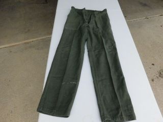 Us Army Viet Nam Korea Og 107 Military Trousers Early Side Adjusters Printed