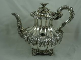 Magnificent,  George Iv Solid Silver Coffee Pot,  1829,  908gm
