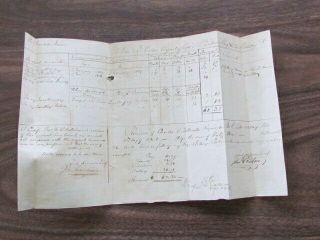 1819 Light Artillery Corp.  John Easton Discharge & Pay Document