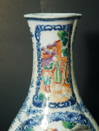 Estate Rare 18th Century Chinese Expo Famille Rose Porcelain Vase (Circa 1750) 3