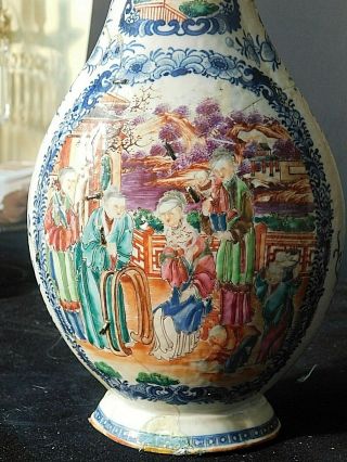 Estate Rare 18th Century Chinese Expo Famille Rose Porcelain Vase (Circa 1750) 9
