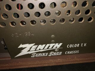 Vintage Zenith Color Tv 4