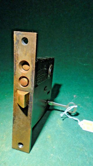 Sargent 6344 1/2 Push Button Entry Mortise Lock W/key 6 " Face (11273)