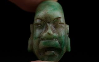 Pre Columbian Mayan Head Pendant Aztec_olmec_maya