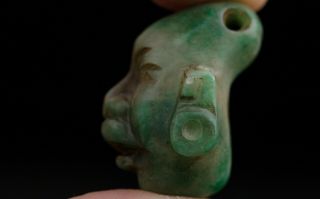 Pre Columbian Mayan Head Pendant Aztec_Olmec_Maya 4