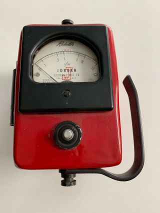 Rare - Jordan Electric Mfg Co Radetector Model Ag 50 Geiger Counter - Look