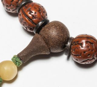 19th Chinese Manchu Style Seed Prayer Beads 6