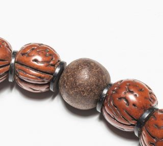 19th Chinese Manchu Style Seed Prayer Beads 8