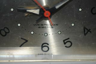 MCM Vintage WESTCLOX Moonbeam ATOMIC Electric Alarm Clark STARBURST S - 14A 12