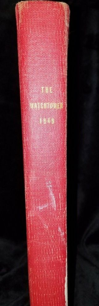 Watchtower Reprint Bound Volume - Rare 1949 Red Cover