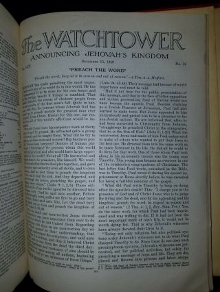 WATCHTOWER REPRINT Bound Volume - RARE 1949 RED COVER 8