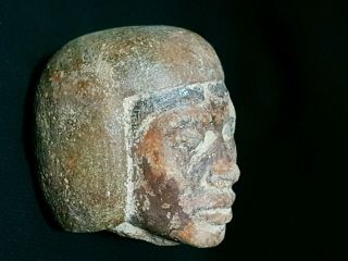 Rare ANCIENT EGYPTIAN ANTIQUES Head Of Nubian King LUXOR Sand Stone EGYPT BC 2