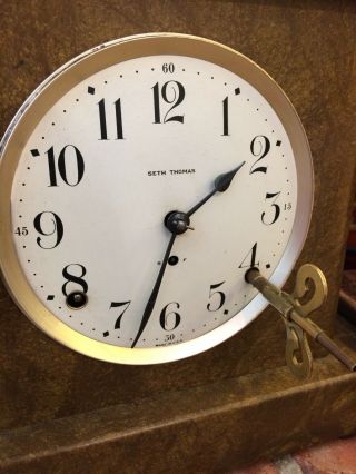 Vintage Seth Thomas 1943 Mantel Clock.  Runs Perfectly.  Key 5