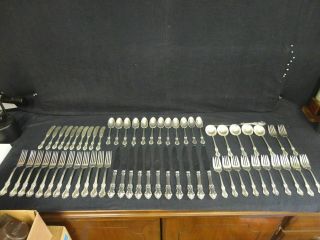 Georgian Shell - Frank Whiting / Concord Sterling Silver Flatware Set - 63 Piece