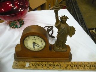 Century Toy Lanshire Clock & Metal Statue Of Liberty