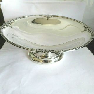 Quality Art Deco Silver Hm 1931 Pedestal Dish Comport Cakes Fruit Mappin & Webb