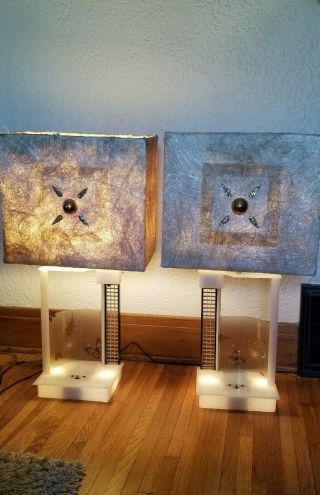 Vintage Moss Lamps,  Shades,  No Figures