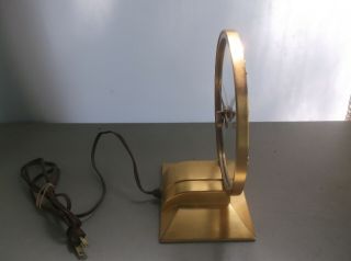 Rare Jefferson Golden Hour Mystery Clock Circa 1950s,  has replaced motor 3