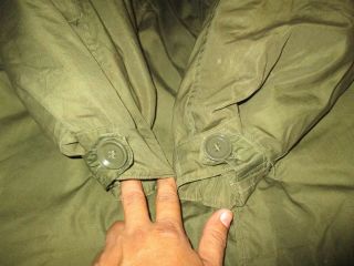 VTG M51 US ARMY M1951 FISH TAIL PARKA POPLIN/LINER SIZE SMALL,  Very Good 2