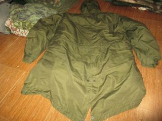 VTG M51 US ARMY M1951 FISH TAIL PARKA POPLIN/LINER SIZE SMALL,  Very Good 8