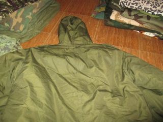 VTG M51 US ARMY M1951 FISH TAIL PARKA POPLIN/LINER SIZE SMALL,  Very Good 9