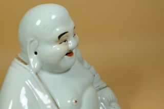 Antique Chinese Porcelain Figure of a Buddha.  Marked 7