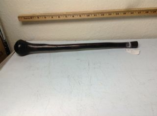 African Ebony Wood Scepter Staff Rod Club Weapon