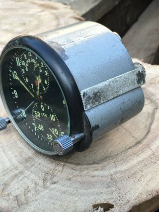 Soviet AirForce Panel Cockpit Clock ACS - 1 