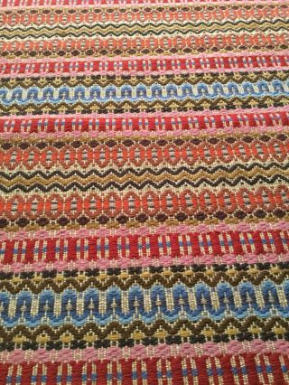 Antique Swedish Wool Fibre Art Textile Wall Hanging Or Rug