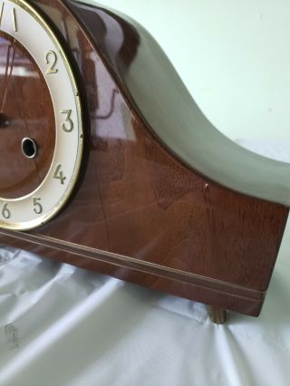 Mantel Chime Clock Brand - Solar Made In Germany.  Key Wind And Vintage 1941 6