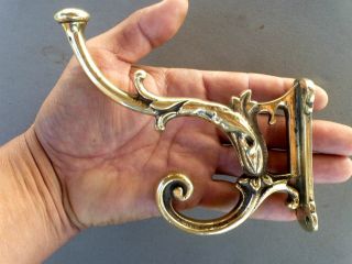 Antique Big Coat - Hat Hook Hanger Rack Bronze 9 Inch.  Aprox