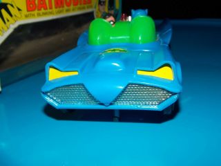 $$ VTG 1970s 1974 AHI Azrak Battery Operated Batmobile Batman Robin figures mego 12