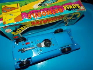 $$ VTG 1970s 1974 AHI Azrak Battery Operated Batmobile Batman Robin figures mego 5