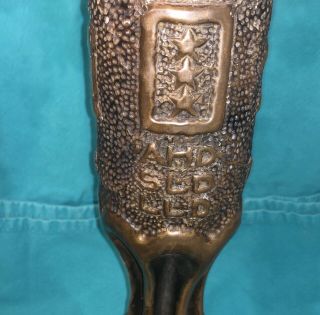 77MM SHELL TRENCH ART MEMORIAL SINKING OF TUSCANIA 1918 20TH ENGINEERS OF OREGON 3