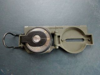 VINTAGE WALTHAM CO LENSATIC COMPASS US ARMY MILITARY KOREAN WAR SURVIVAL TOOL 2