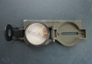 VINTAGE WALTHAM CO LENSATIC COMPASS US ARMY MILITARY KOREAN WAR SURVIVAL TOOL 3