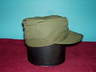 Korea / Vietnam Era Og Field Cap Cotton Poplin (ranger Cap)