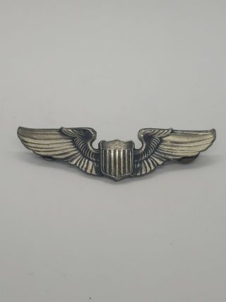 Ww2 Army Air Corp Pilot Wings - 3 " - Clutchback