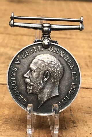 WWI Great Britain War Medal 1914 - 1918 GEORGIVS V BRITT: OMN: REX ET IND: IMP 3