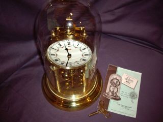 Vintage Schatz 49 Roman Numeral Face & Brass Anniversary Clock