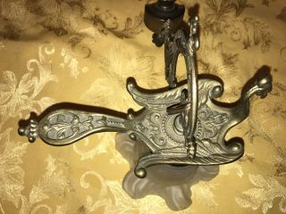 French Antique Bird Gilded Bronze Brass Wall Lamp Sconce Art Nouveau 8