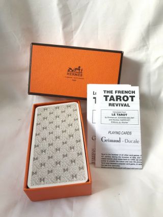 Rare Hermes Tarot Playing Cards For Tray Scarf Bag Clutch Holder