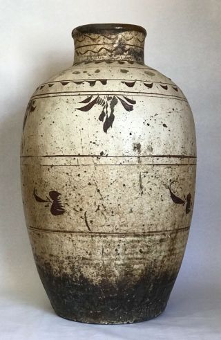 Large Antique Chinese Cizhou Pottery Vase Jar Yuan Dynasty 53.  34 cm 2