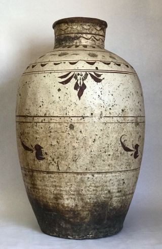Large Antique Chinese Cizhou Pottery Vase Jar Yuan Dynasty 53.  34 cm 3